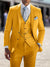 Men's Tailored Fit Single Breasted Two-buttons 3 Pieces Wedding Suits