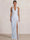 Mermaid Evening Dresses Chiffon Halter Neck Ruched Formal Dresses Split Side Wedding Guest