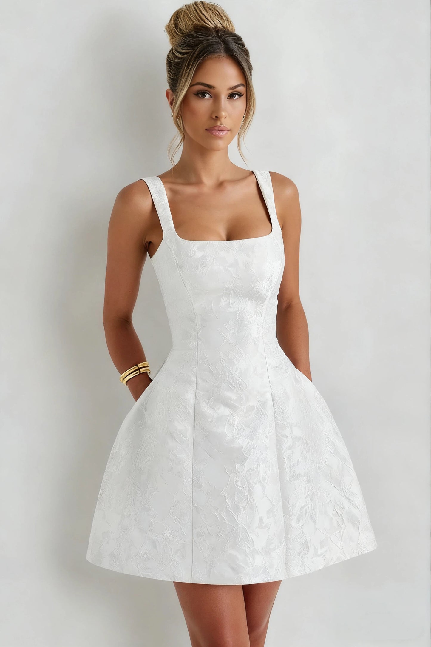 A Line/Princess Christmas Party Dresses Short/Mini Spaghetti Straps Sleeveless With Detachable Bow Cocktail