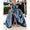 A-Line/Princess Off-the-shoulder Sleeveless Floor Length Evening Dresses With High Split