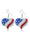 United States 250th Anniversary Women's Patriotic American Flag Earrings for 4th of July and National Holidays