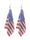 United States 250th Anniversary Women's Patriotic American Flag Earrings for 4th of July and National Holidays