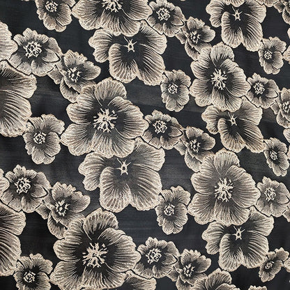 A-Line Mother Of The Bride Dress Floral High Split Evening Gown Formal Wedding Guest Floor Length Long Sleeve V Neck Belt / Sash Satin with Slits