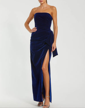 Sheath Velvet  Evening Gown Floor Length Off Shoulder Sleevesless With Back Zipper