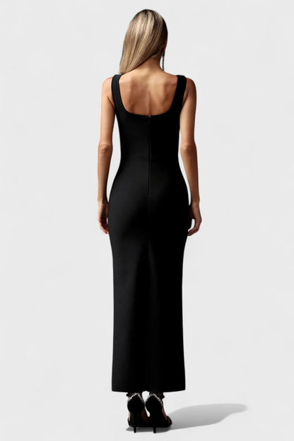 Mermaid Cocktail Dress Rhinestone Party Sleeves Ankle Length Off The Shoulder Crepe