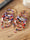 Women's Patriotic Beaded Bracelet Set Elastic Stretch Bangles United States 250th Anniversary