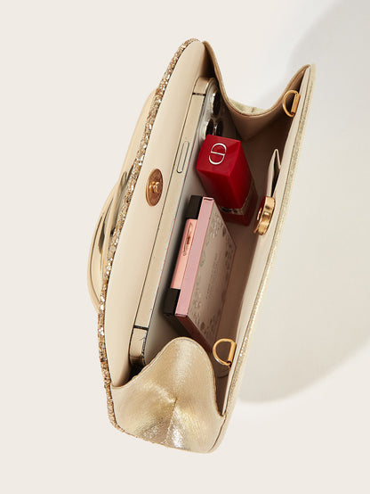 Sequin Shoulder Bag/Handbag with Chain Strap for Cocktail, Evening&Party