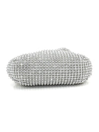 Silver Evening Rhinestone Clutch bag  for Wedding & Party