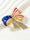 Women's USA Independence Day Alloy Pins Set – Multi-Style Patriotic Pins
