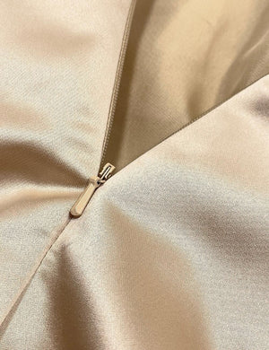 Mermaid Sequin Evening Gown Prom Dress Ruched Satin Dress Long Sleeves Masquerade Floor Length Illusion Neck with Pearls Overskirt Dress