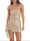 Sheath/Column Sequined Strapless Ruched Sleeveless Short/Mini Homecoming Dresses with Side Slit & Ruffled Drape