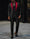 Men's Wedding Party Suits Shawl Lapel Notch Black Pink Fashion Daily Solid Colored Tailored Fit 2 Piece Single Breasted One-button
