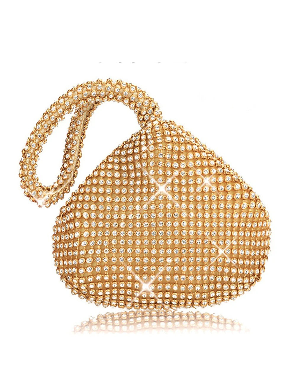 Silver Evening Rhinestone Clutch bag  for Wedding & Party
