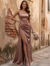 Sheath/Column Simple Prom Dresses Square Neckline Floor-length Evening Dresses