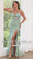 Trumpet/Mermaid Green Sequins Prom Dress Basque Waist Sweetheart Sleeveless Floor-length Corset Dress With Side Split&Tulle