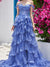 A-Line/Princess Sweetheart Off The Shoulder Sleeveless Floor-Length Evening Dress With Sequins